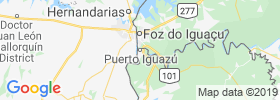 Puerto Iguazu map